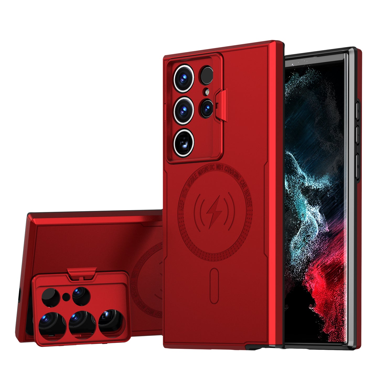 Anti-fall Armor Camera Lens Protective Bracket Case for Galaxy S23 S22 Ultra - imhave