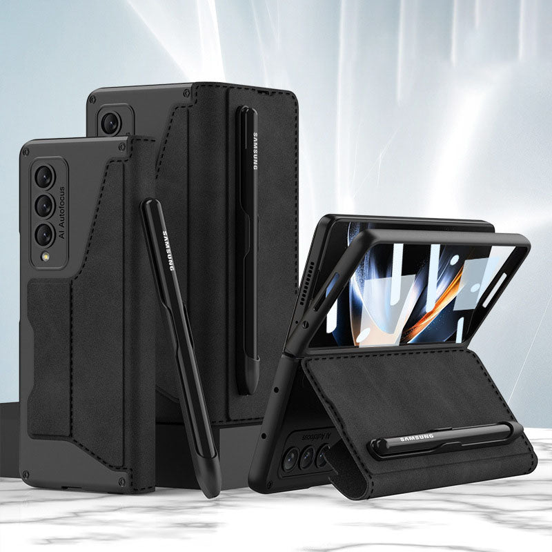 Business Armor Shell-membrane Integration For Samsung Galaxy Z Fold4 Case