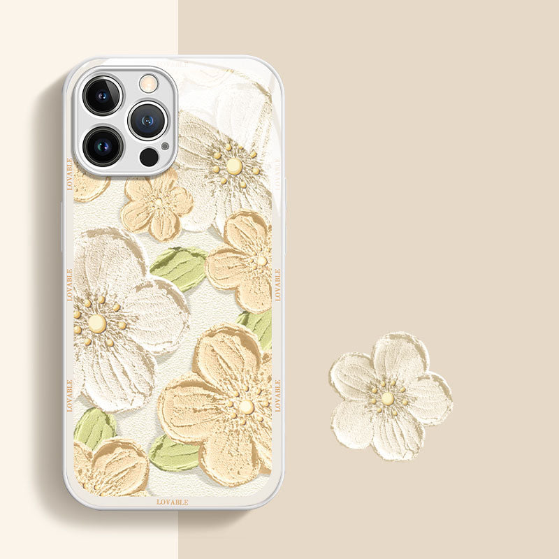 New Oil Painting Peach Blossom iPhone Case