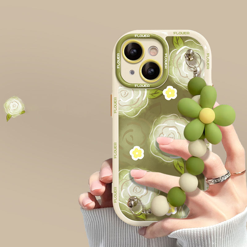 New Green Rose Bracelet iPhone Case