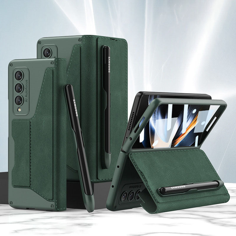 Business Armor Shell-membrane Integration For Samsung Galaxy Z Fold4 Case
