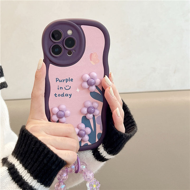 Internet Celebrity Explosion Three-dimensional Flower iPhone Case