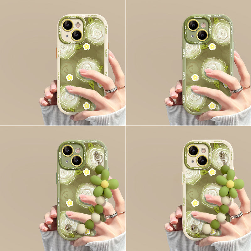 New Green Rose Bracelet iPhone Case
