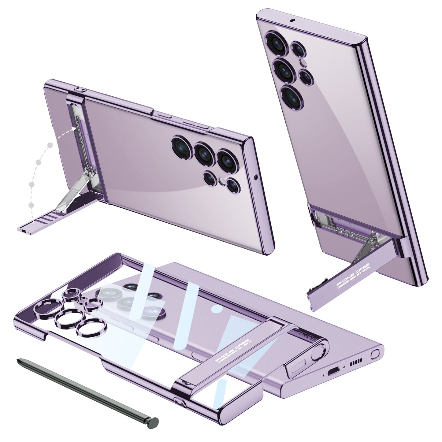 High Quality Electroplated Holder Case for Samsung Galaxy S23 Ultra - imhave