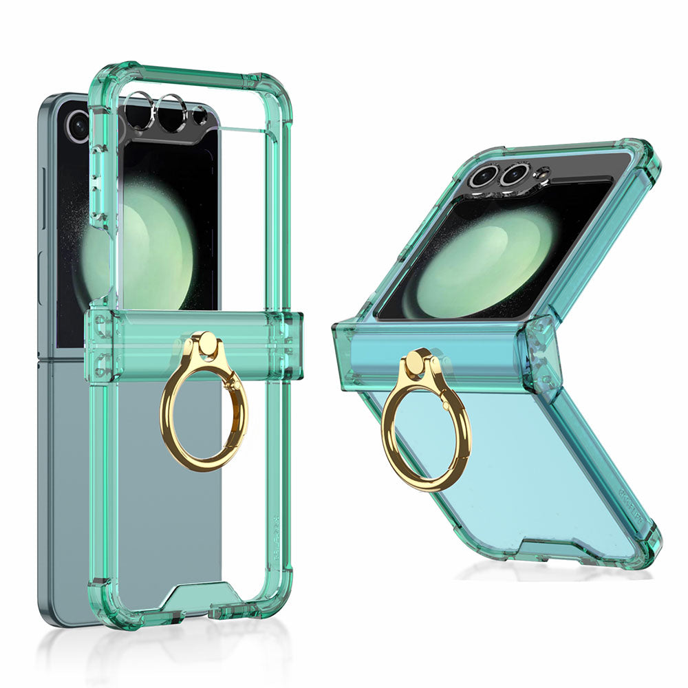 Galaxy Z Flip3 Flip4 Flip5 | Airbag Ring Hinge Phone Cover