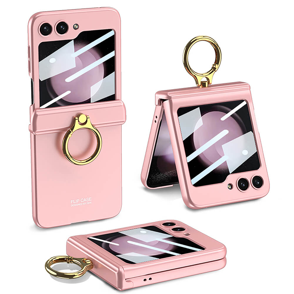 Magnetic Hinge Ring Bracket Case for Samsung Galaxy Z Flip 3/4/5
