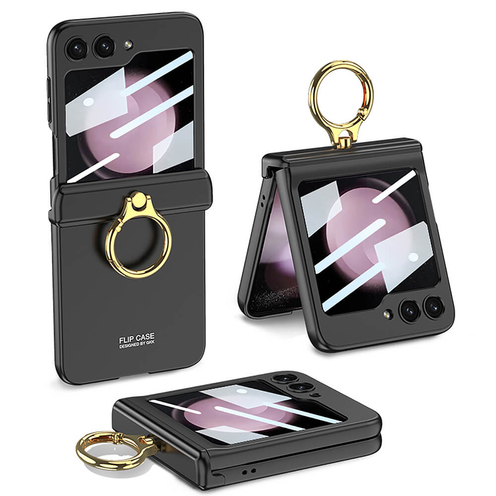 Magnetic Hinge Ring Bracket Case for Samsung Galaxy Z Flip 3/4/5