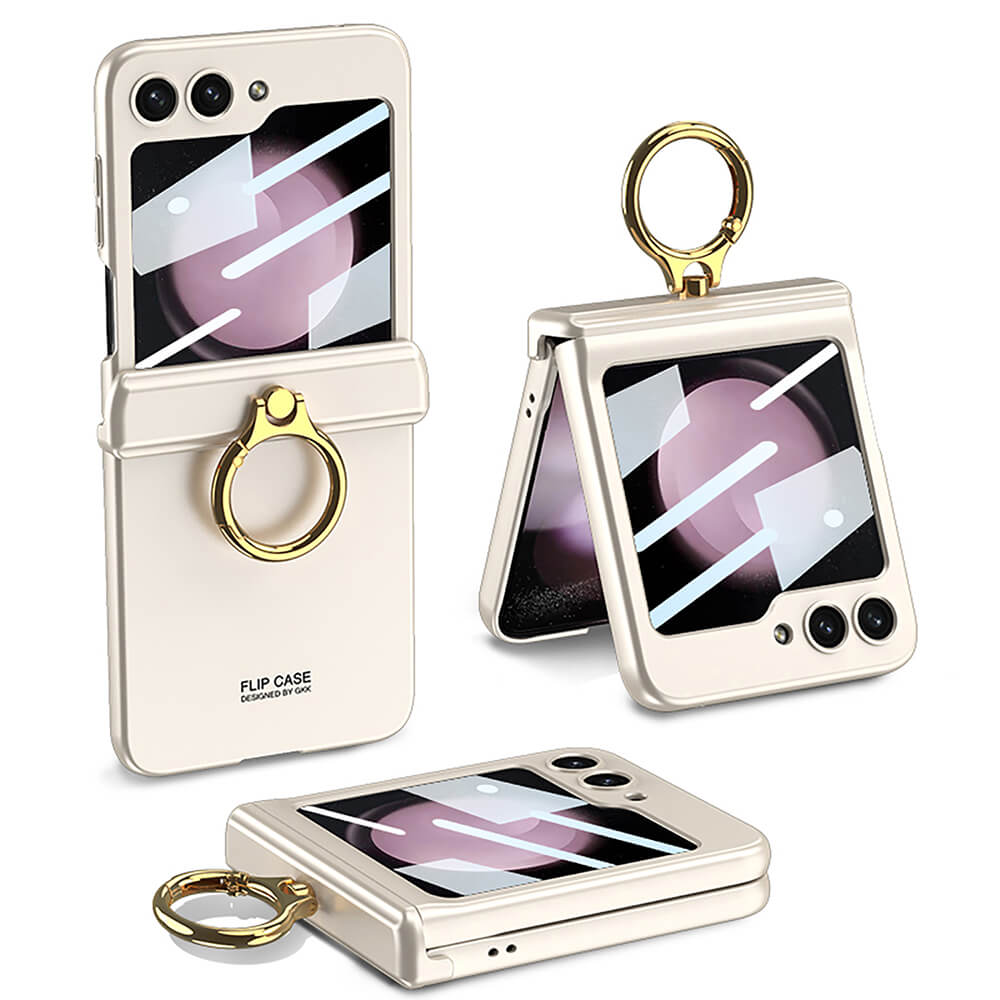 Magnetic Hinge Ring Bracket Case for Samsung Galaxy Z Flip 3/4/5