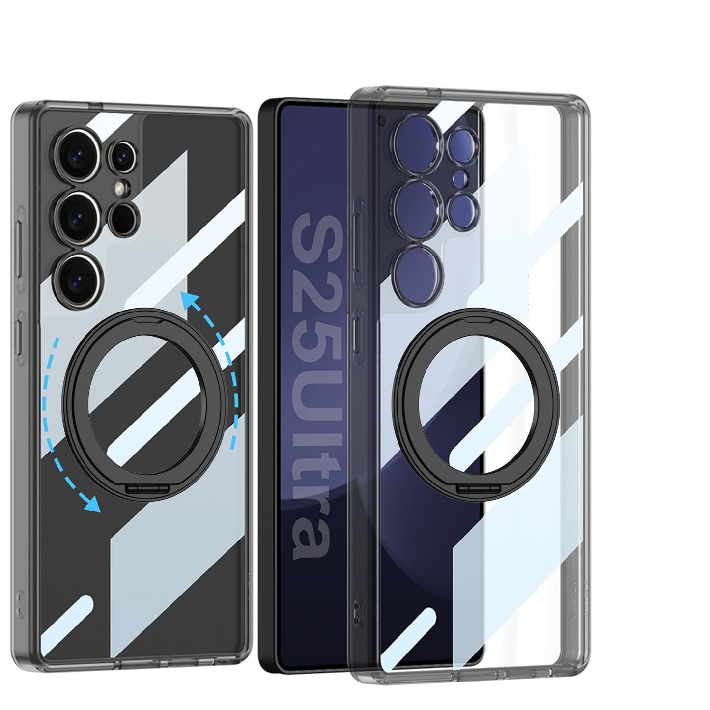 Magnetic 360° Rotating Metal Stand Case for Galaxy S25 Ultra