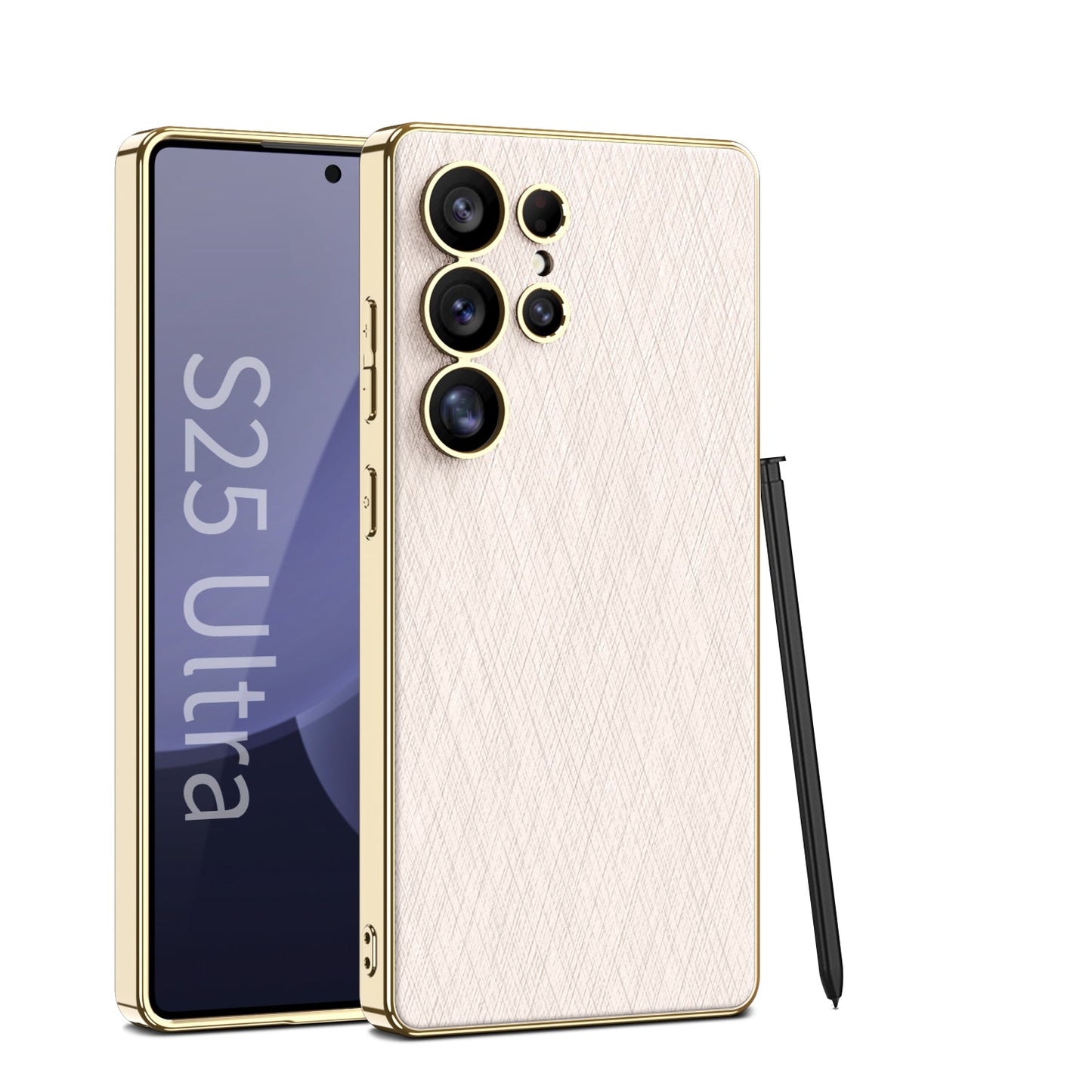 Plaiting Brocade Leather Case for Galaxy S23 Ultra