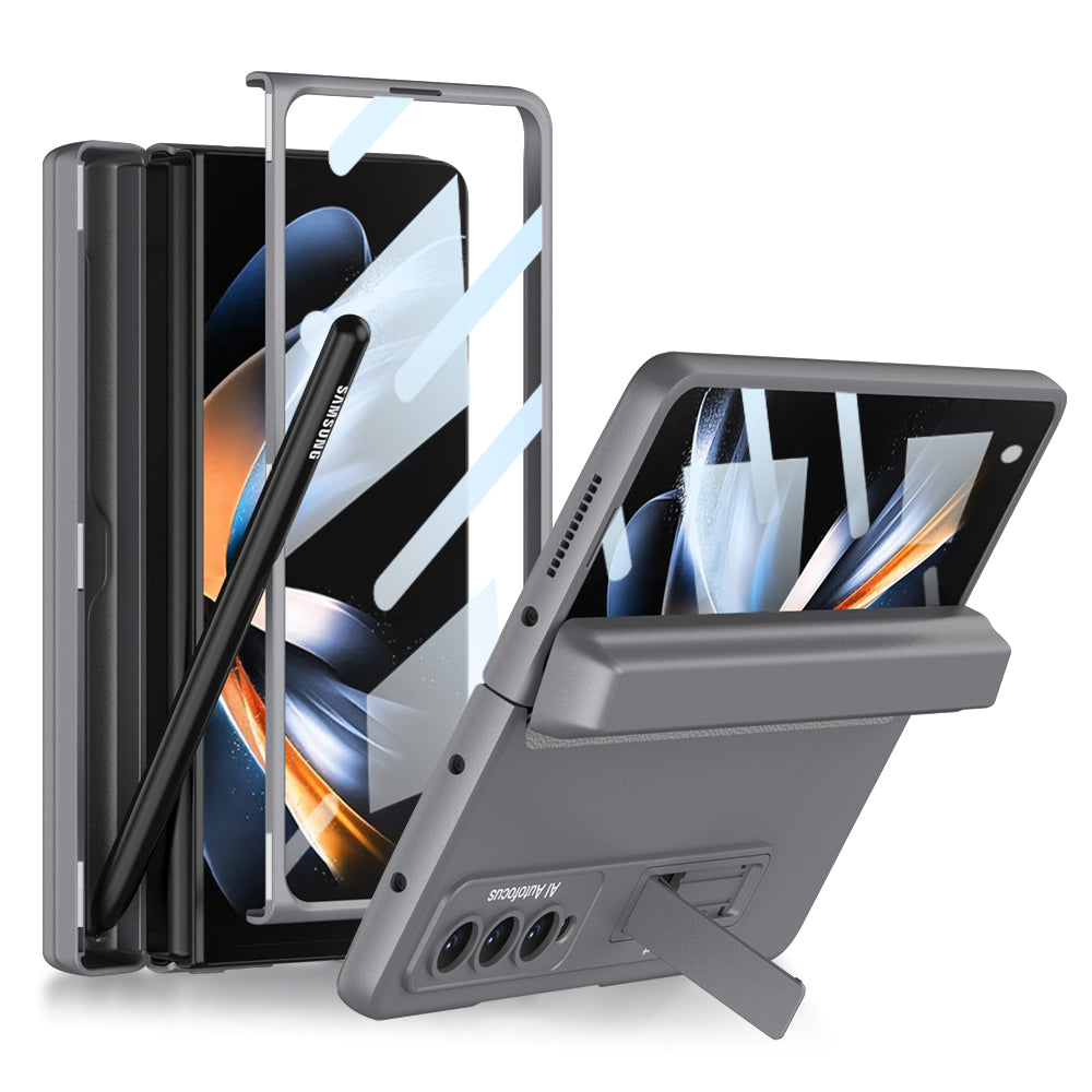 Magnetic Hinge Adjustable Bracket Screen Protector Film S Pen Slot Case for Galaxy Z Fold4