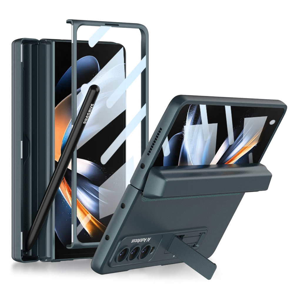 Magnetic Hinge Adjustable Bracket Screen Protector Film S Pen Slot Case for Galaxy Z Fold4