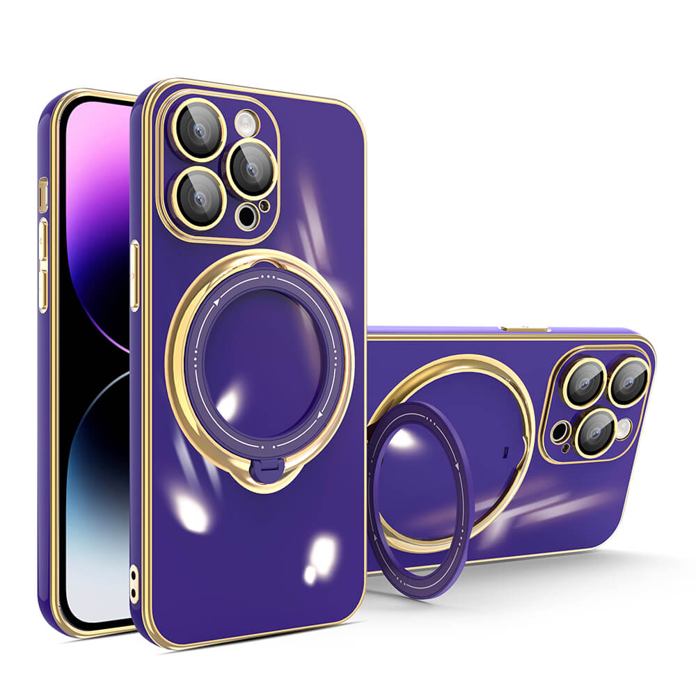 Magnetic Plated Magsafe Lens Protector Film Case For iPhone