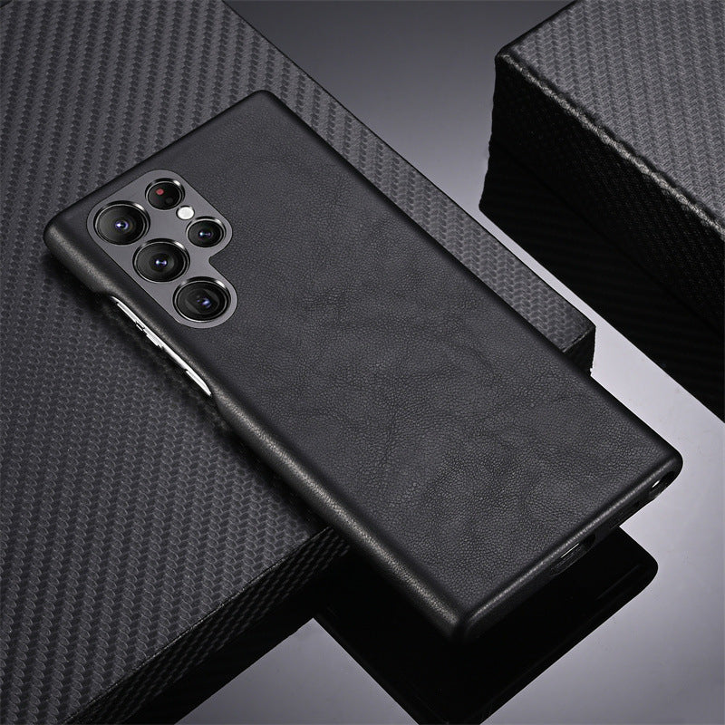 Custom Name Leather Case For Samsung Galaxy S23 S23+ S23Ultra