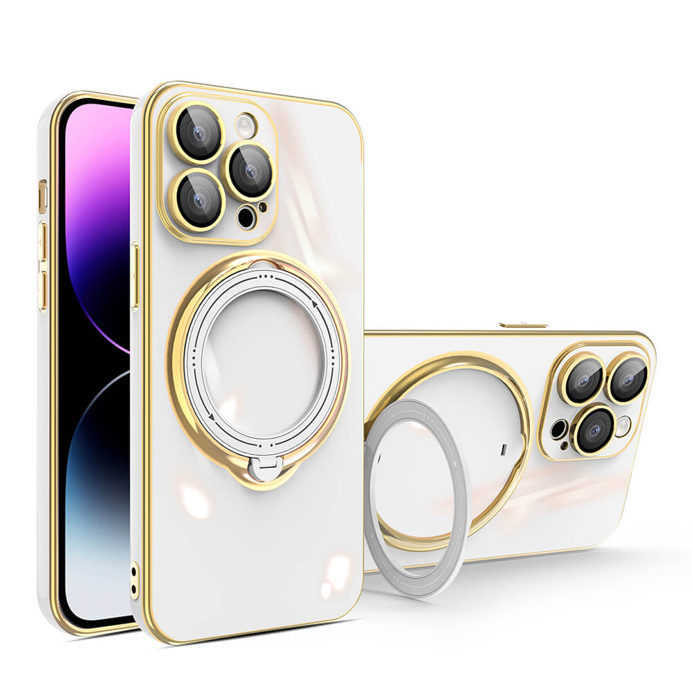 Magnetic Plated Magsafe Lens Protector Film Case For iPhone