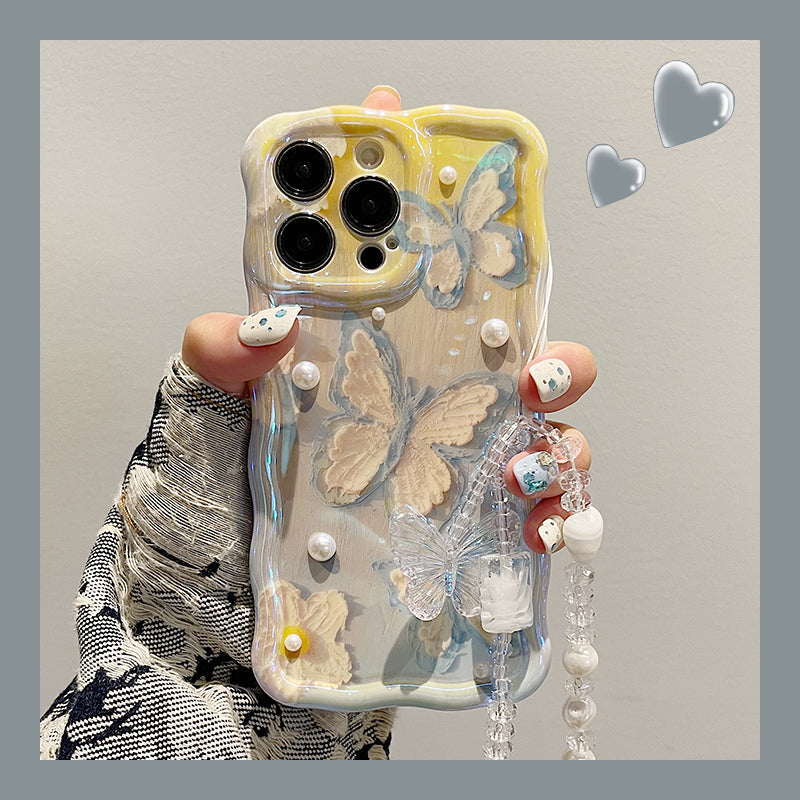 Oil Painting Gradient Butterfly iPhone Case - imhave