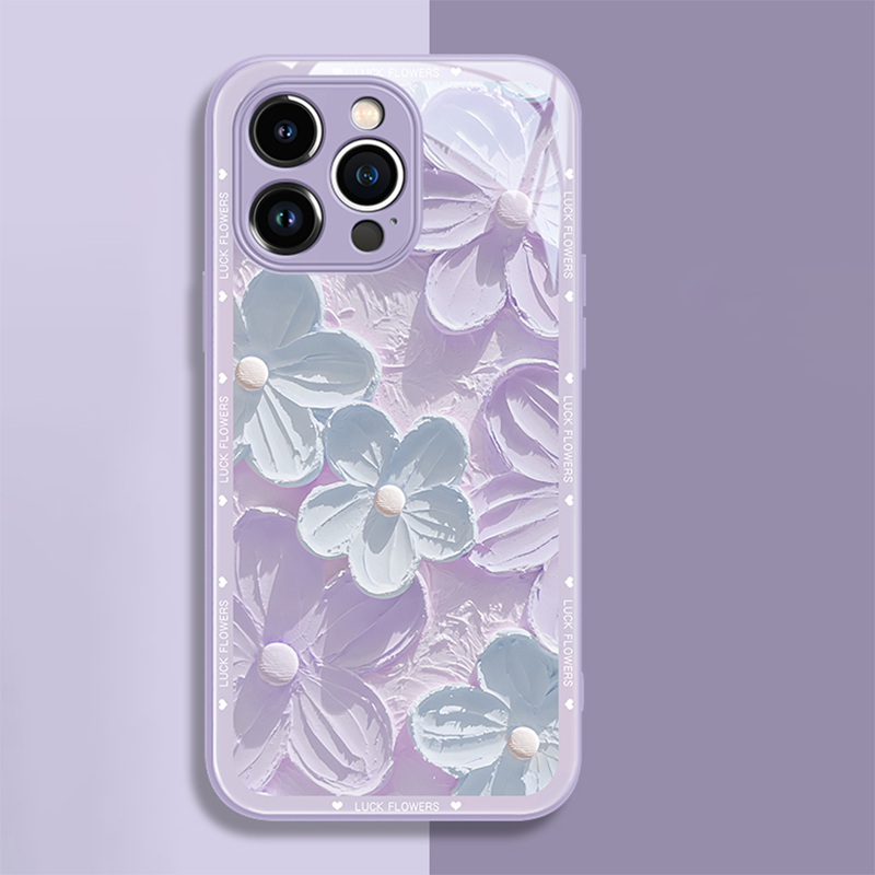 Oil Painting Liquid Glass iPhone Case - imhave