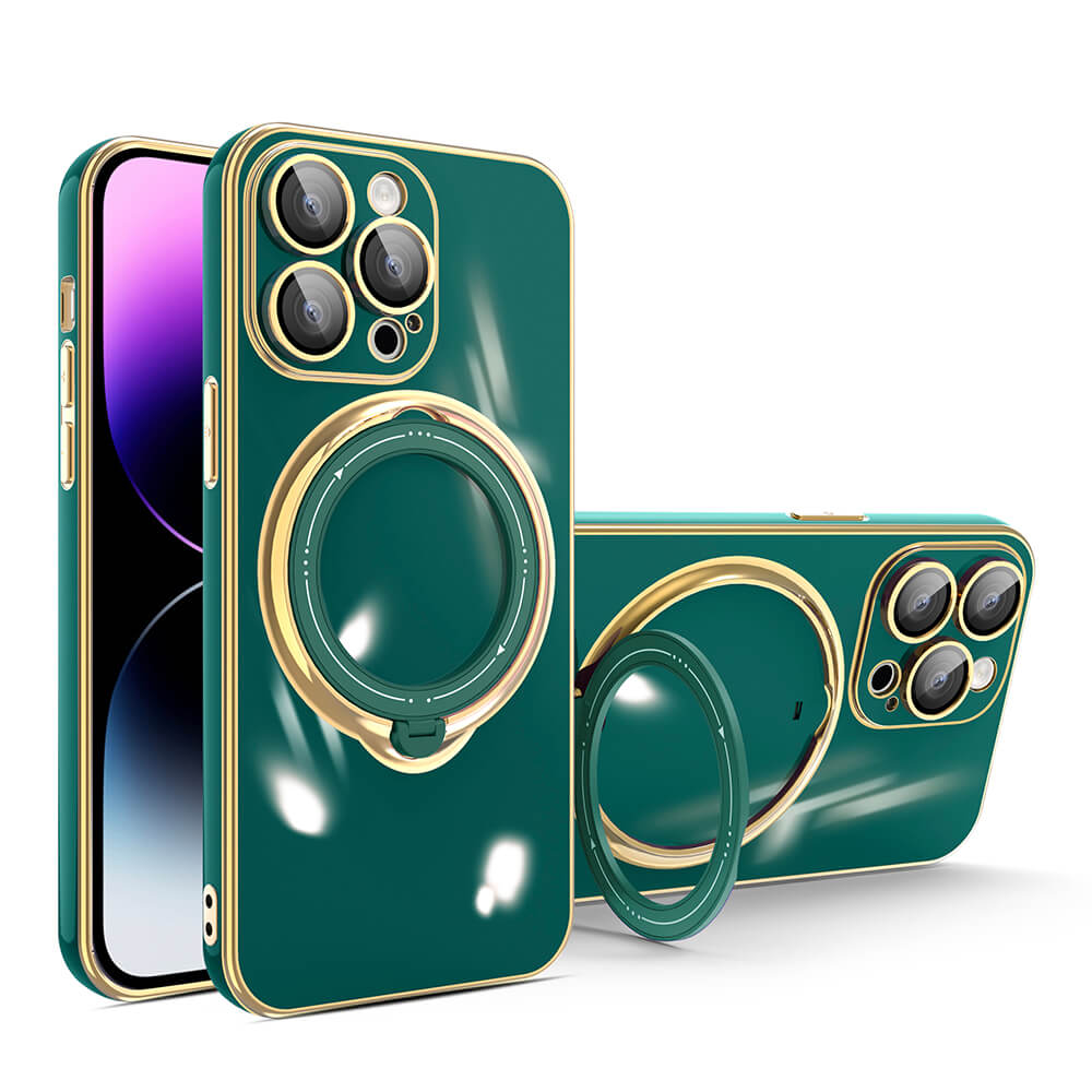 Magnetic Plated Magsafe Lens Protector Film Case For iPhone