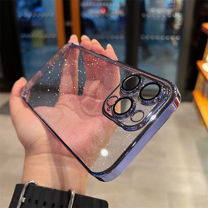 Starry Sky Glitter Plating iPhone Case - imhave