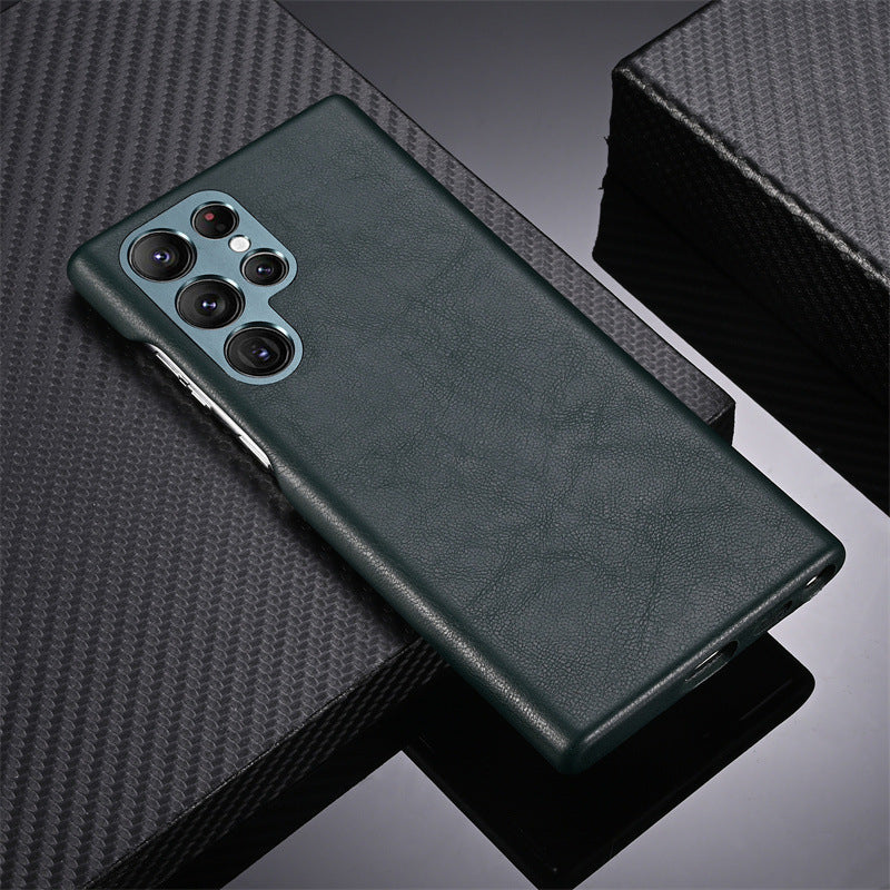 Custom Name Leather Case For Samsung Galaxy S23 S23+ S23Ultra