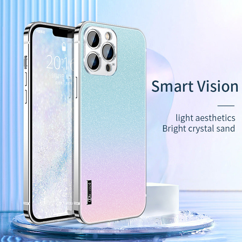 Metal Aluminum Alloy Case With Glitter For iPhone 13/14 Series - imhave