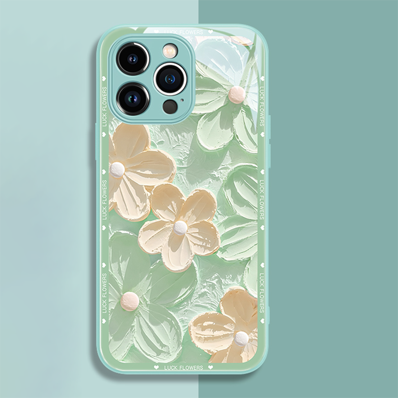 Oil Painting Liquid Glass iPhone Case - imhave