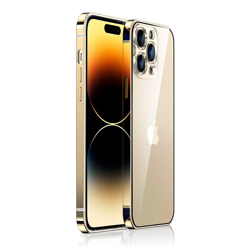 Metal Aluminum Alloy Case With Transparent Backplane For iPhone 13 Series - imhave