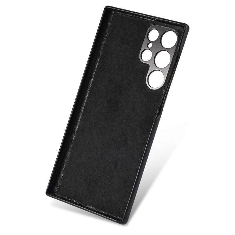Custom Name Leather Case For Samsung Galaxy S23 S23+ S23Ultra