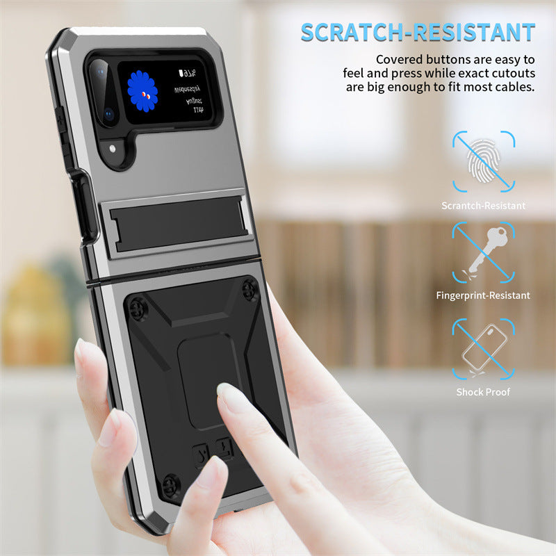 Metal Aluminum Alloy Shock Proof Military Grade Protection Case For Galaxy Z Flip3 / Flip4 - imhave