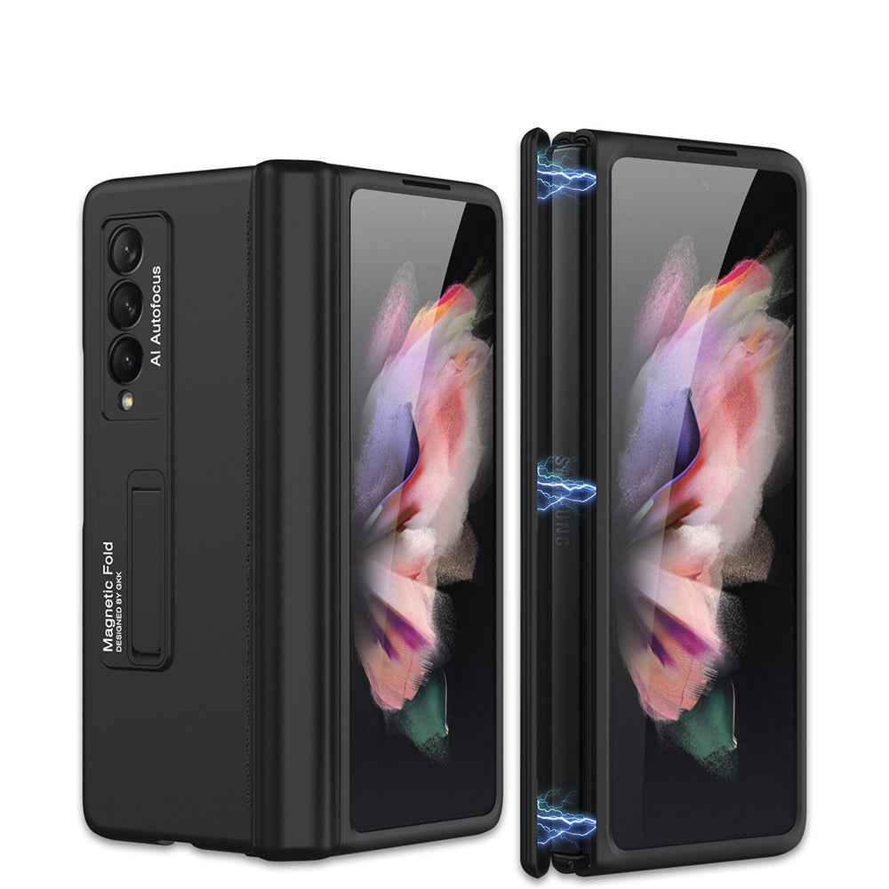 Magnetic Hinge Metal Stand All-inclusive Case for Samsung Galaxy Z Fold3