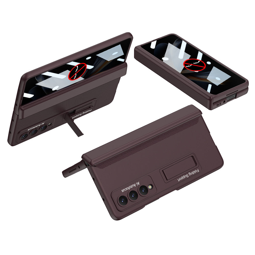 Magnetic Hinge Stand Anti-peep Screen Protector Case For Samsung Galaxy Z Fold4