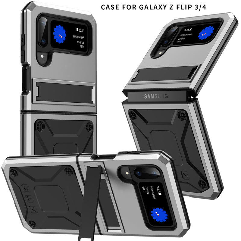 Metal Aluminum Alloy Shock Proof Military Grade Protection Case For Galaxy Z Flip3 / Flip4 - imhave