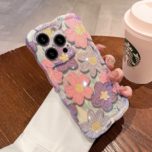 Gentle Oil Painting Flower iPhone Case