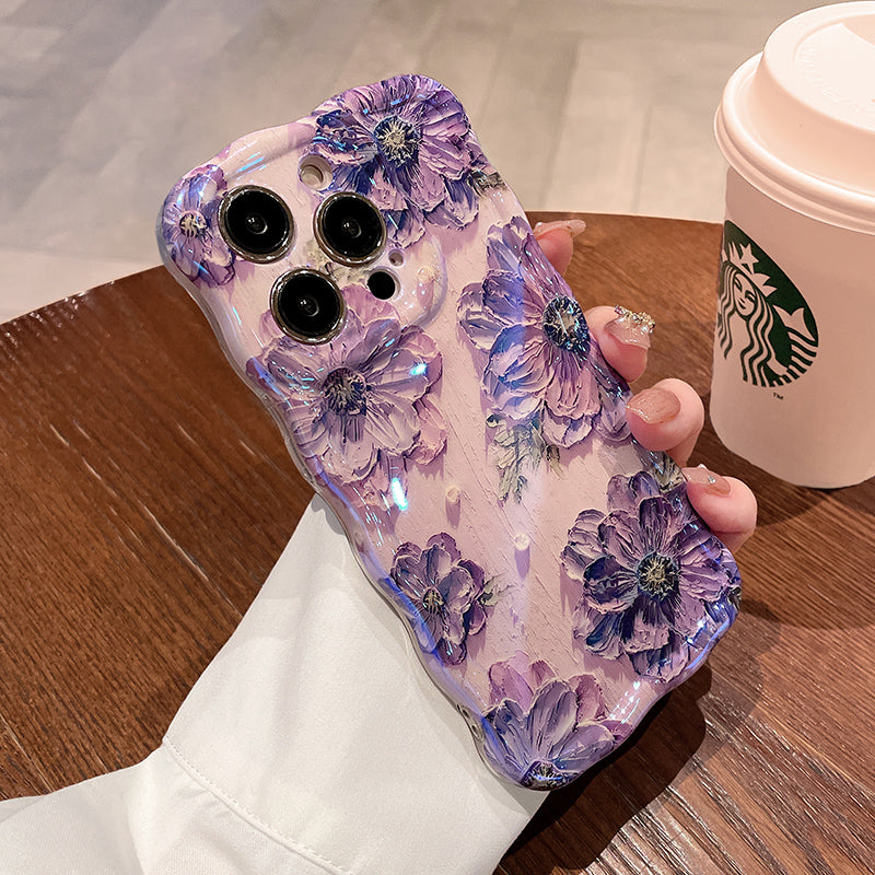 Gentle Oil Painting Flower iPhone Case