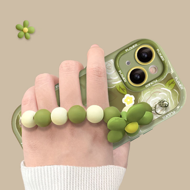 New Green Rose Bracelet iPhone Case