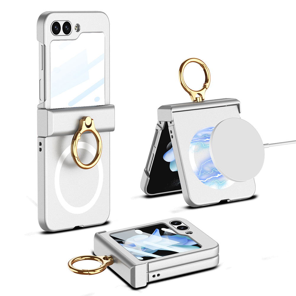 Magnetic Magsafe All-inclusive Hinge Ring Bracket Case for Samsung Galaxy Z Flip 5