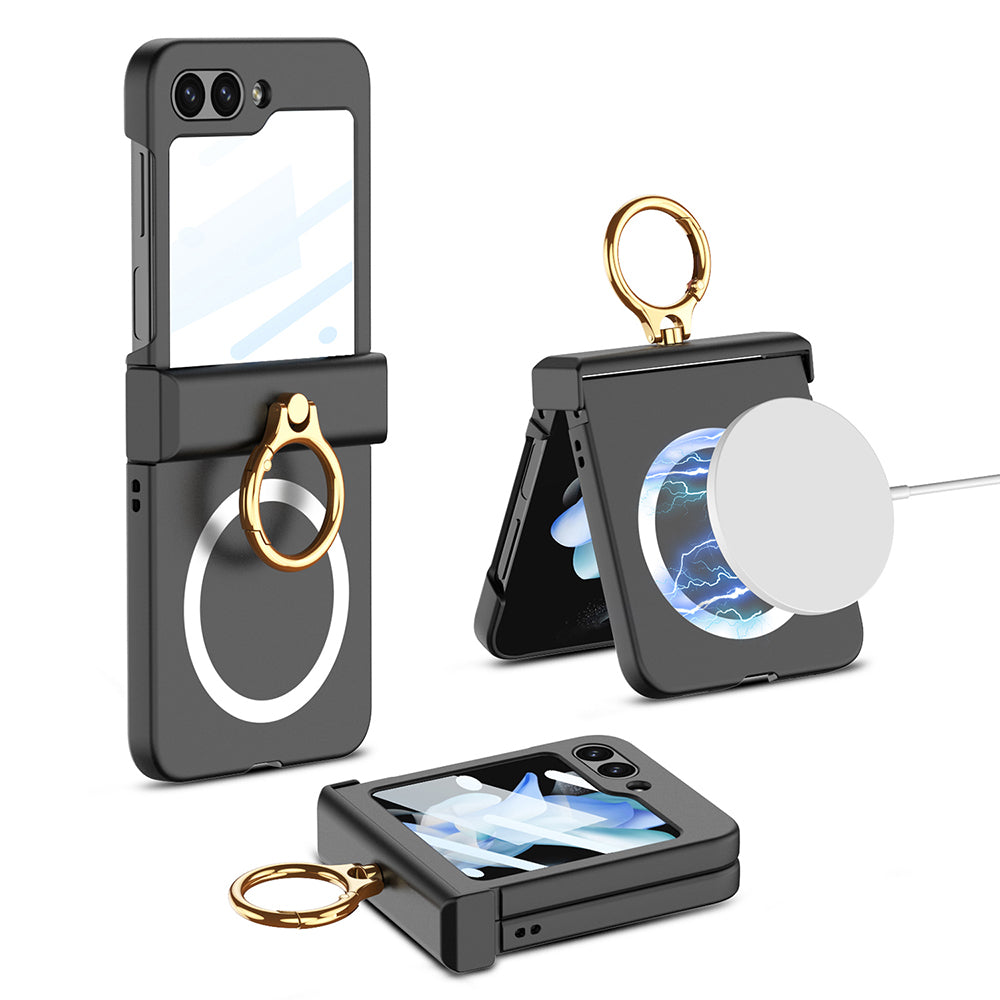 Magnetic Magsafe All-inclusive Hinge Ring Bracket Case for Samsung Galaxy Z Flip 5