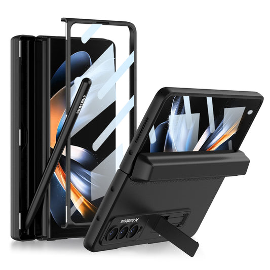 Magnetic Hinge Adjustable Bracket Screen Protector Film S Pen Slot Case for Galaxy Z Fold4