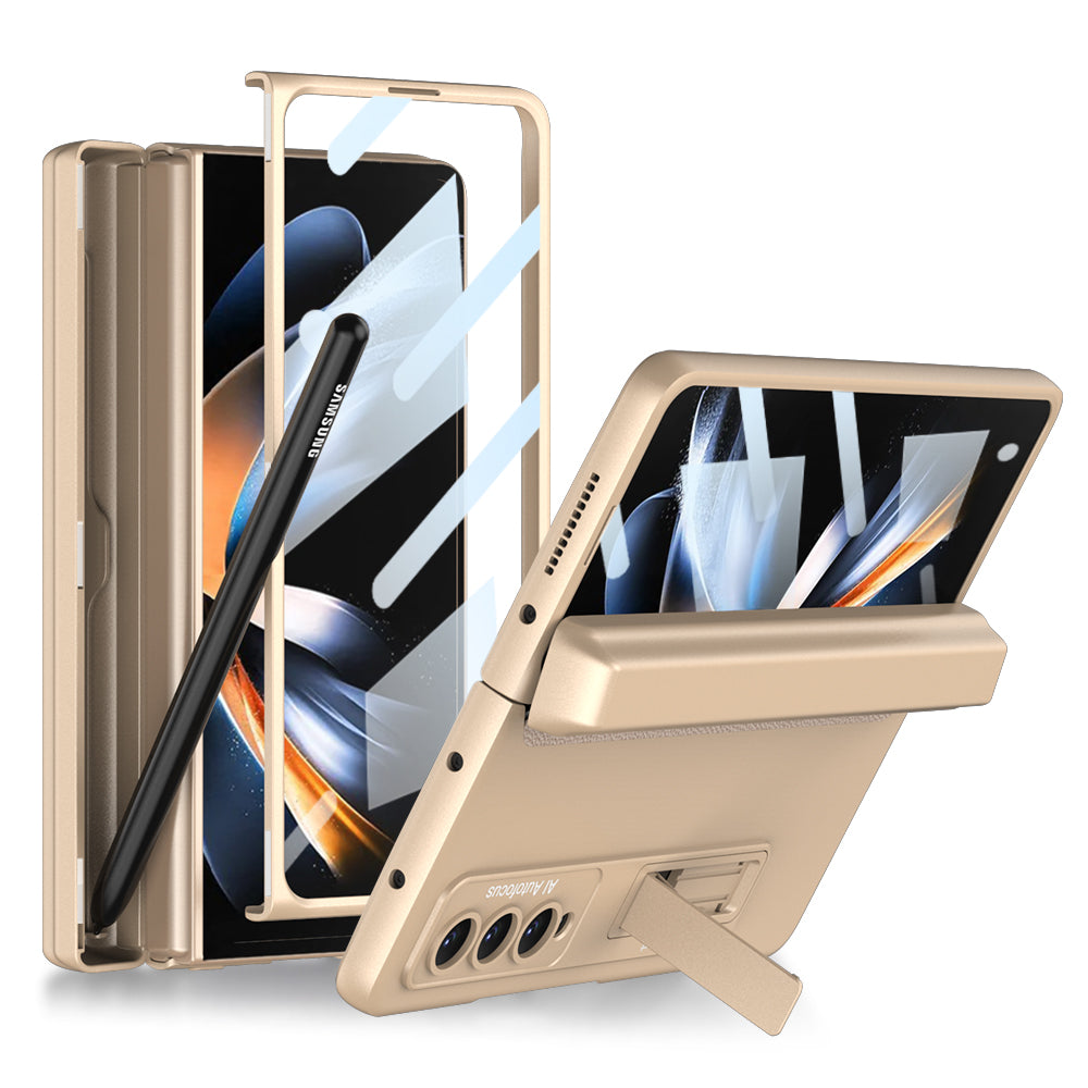 Magnetic Hinge Adjustable Bracket Screen Protector Film S Pen Slot Case for Galaxy Z Fold4