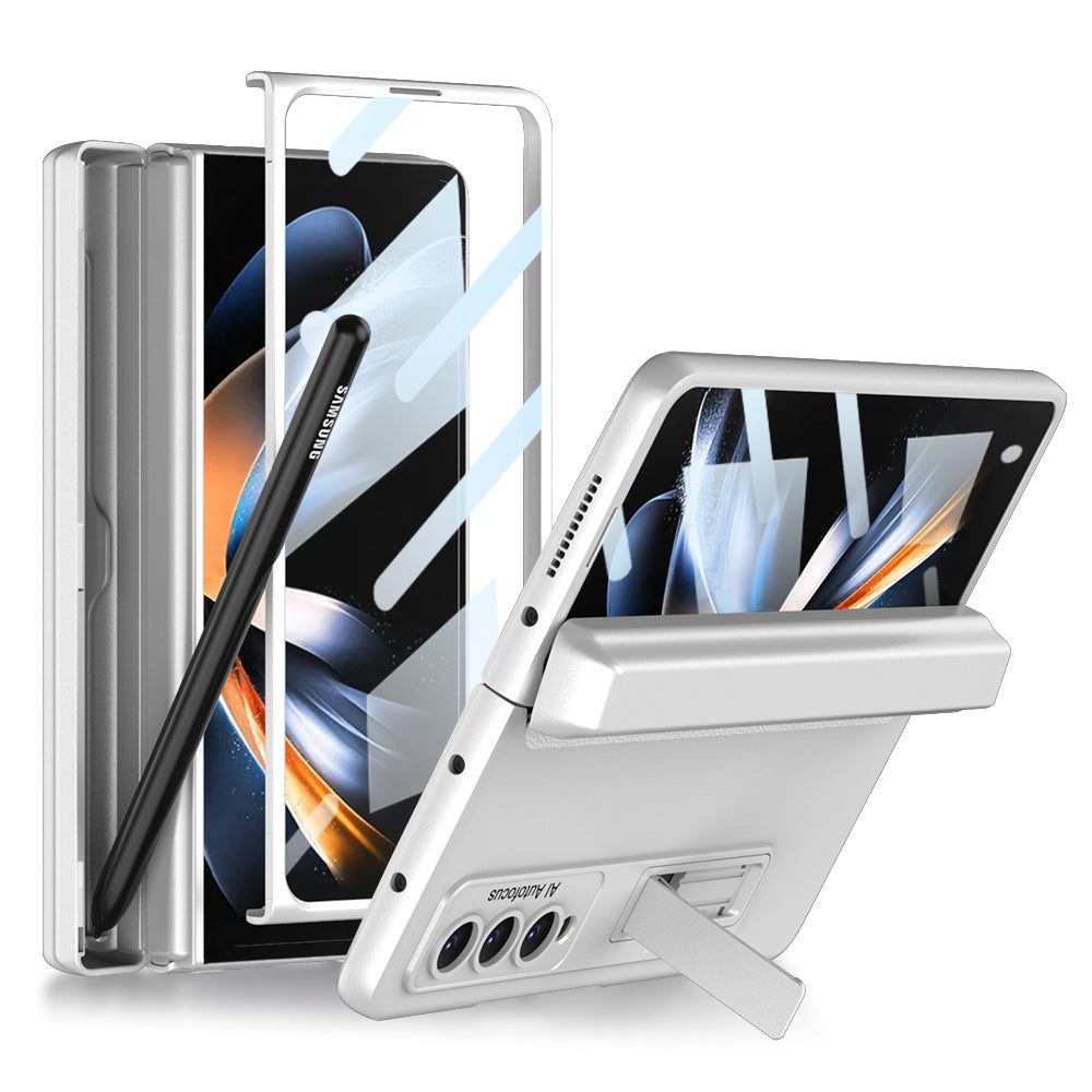 Magnetic Hinge Adjustable Bracket Screen Protector Film S Pen Slot Case for Galaxy Z Fold4