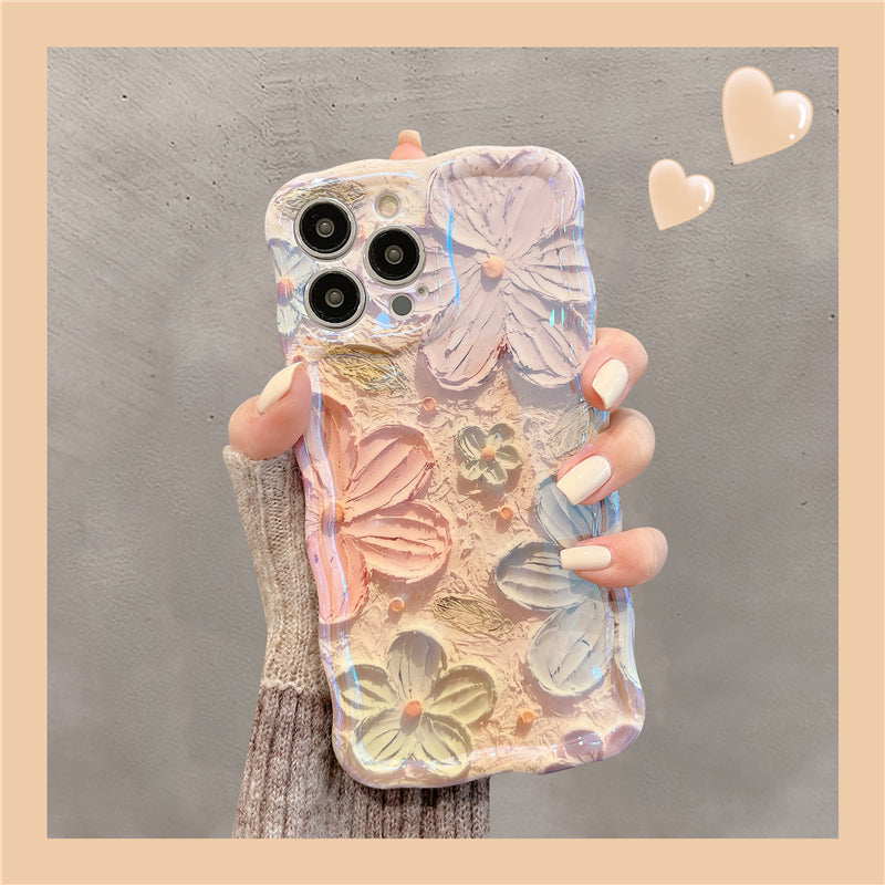 French Vintage Oil Painting Flowers iPhone Case