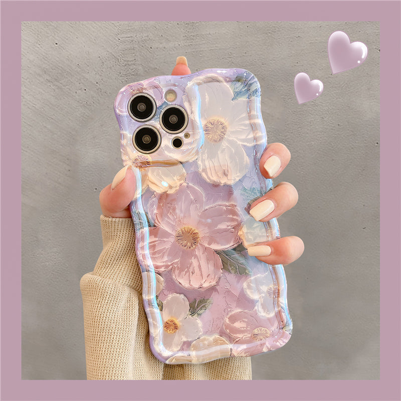 French Vintage Oil Painting Flowers iPhone Case