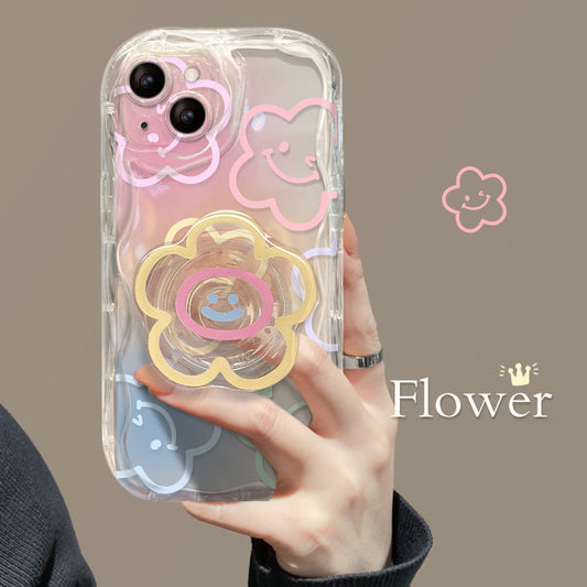 New Anti-drop Smiley Flower iPhone Case