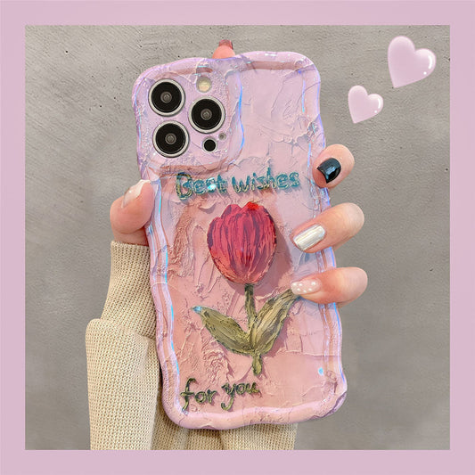 Premium Oil Painting Flower iPhone Case - imhave
