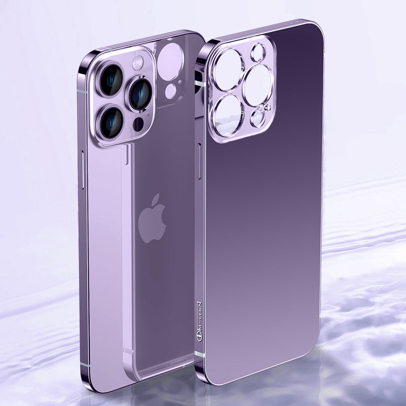 Metal Aluminum Alloy Case With Transparent Backplane For iPhone 14 Series - imhave