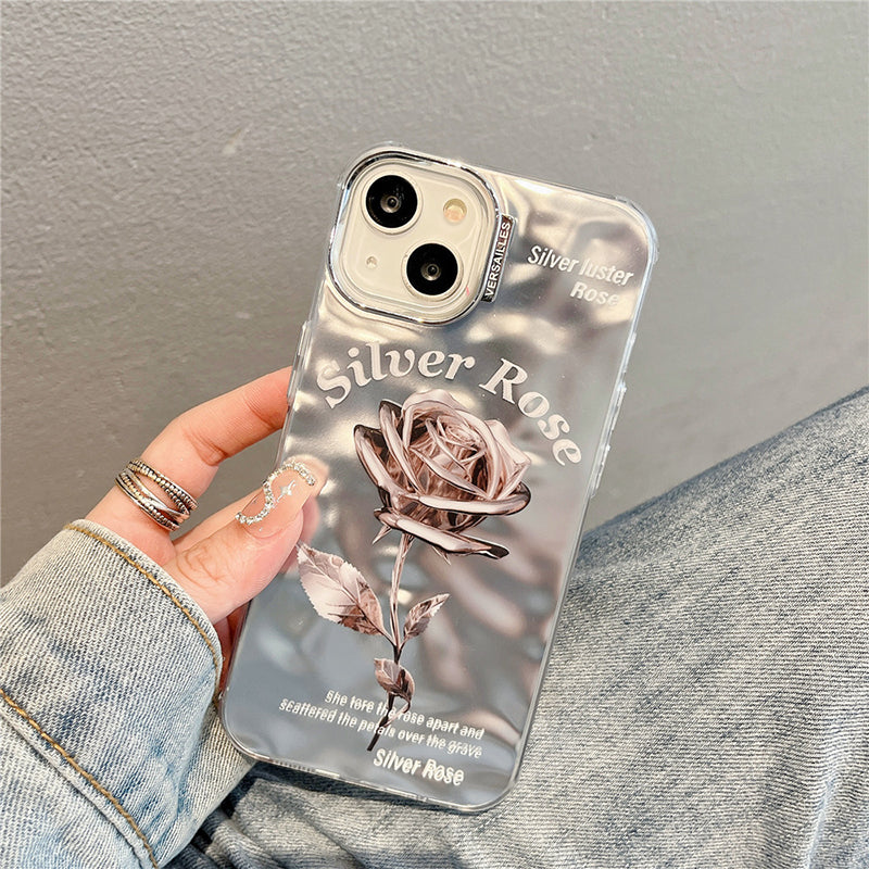 Advanced Electroplated Rose Flower iPhone Case