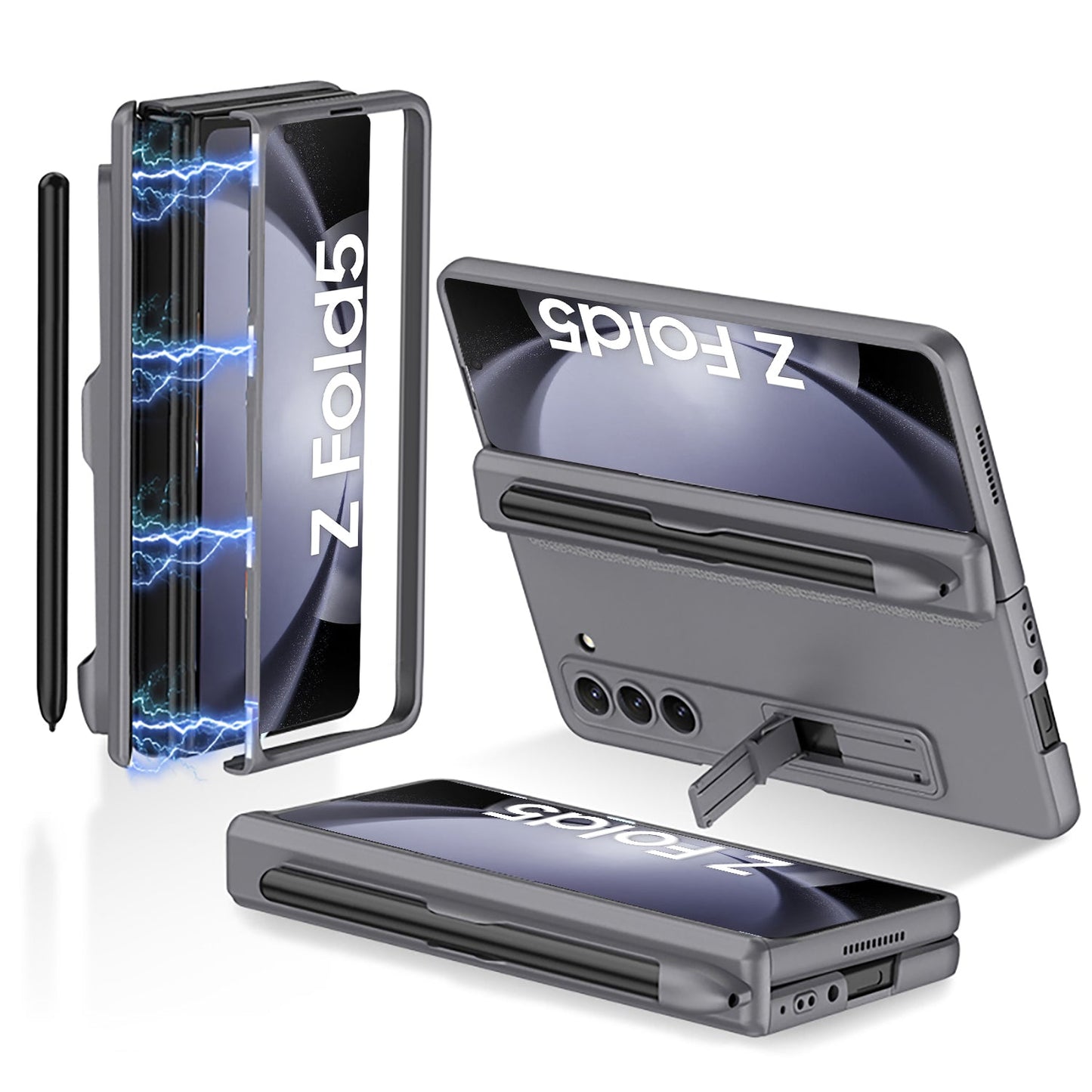 Magnetic Hinge Holder S Pen Slot Case for Samsung Galaxy Z Fold5